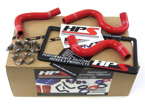 HPS Red Reinforced Silicone Heater Hose Kit Toyota 83-87 Corolla AE86 4A-GEU Left Hand Drive