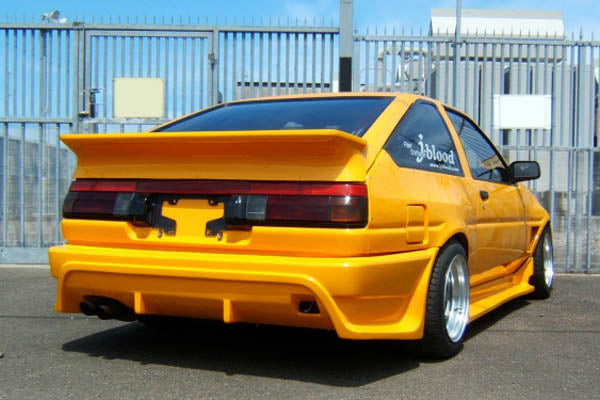 J. Blood R-Spec Rear Bumper for 1986-1987 Toyota Corolla Trueno (AE86) - Garage Defend