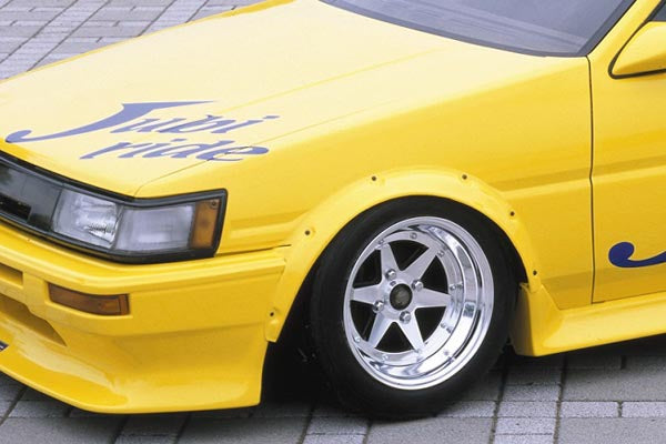 Jubiride Overfenders (FRP) for 1983-1987 Toyota Corolla Levin and Trueno (AE86) (2) - Garage Defend