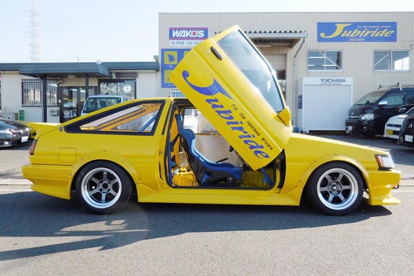 Jubiride Side Skirts (FRP) for 1983-1987 Toyota Corolla Trueno (AE86) (2) - Garage Defend