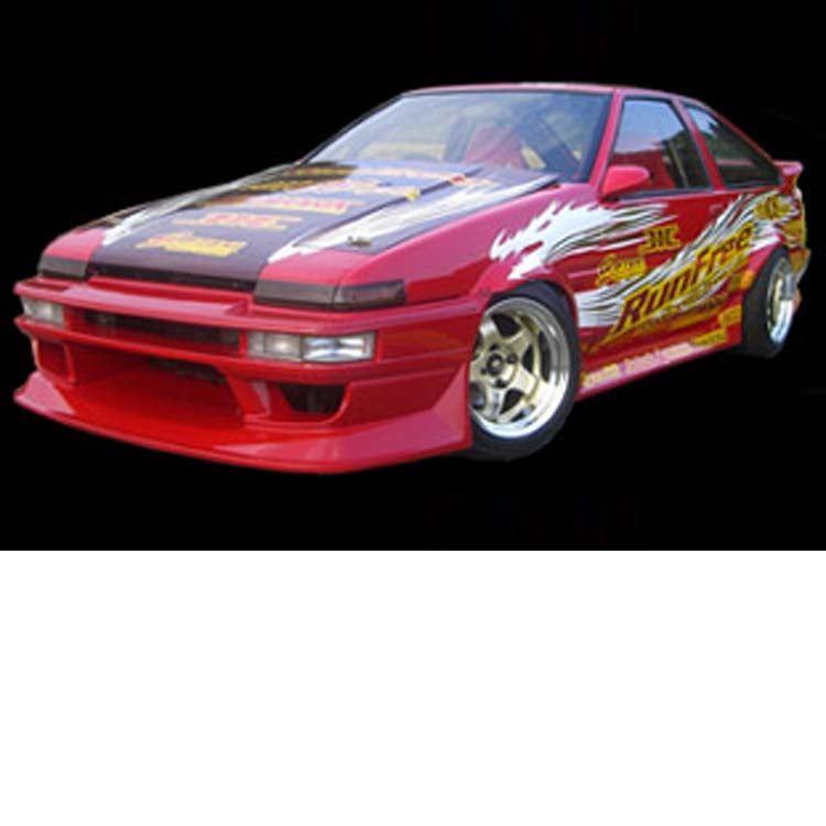 Run Free Alpha Style Type-II 3-Piece Aero Set (FRP) for 1983-1987 Toyota Corolla Trueno (AE86) - Garage Defend