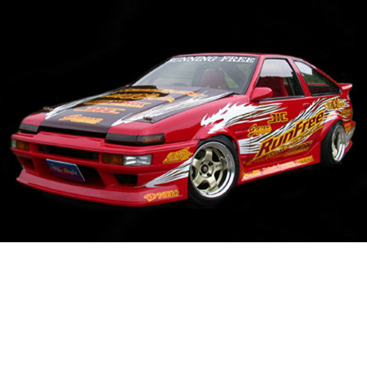 Run Free Alpha Style Type-I 3-Piece Aero Set (FRP) for 1983-1987 Toyota Corolla Trueno (AE86) (3) - Garage Defend