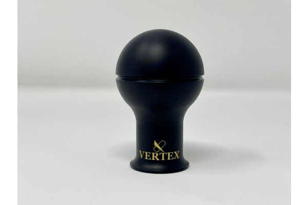 Vertex Monochrome Shift Knob - Black with Gold Logo
