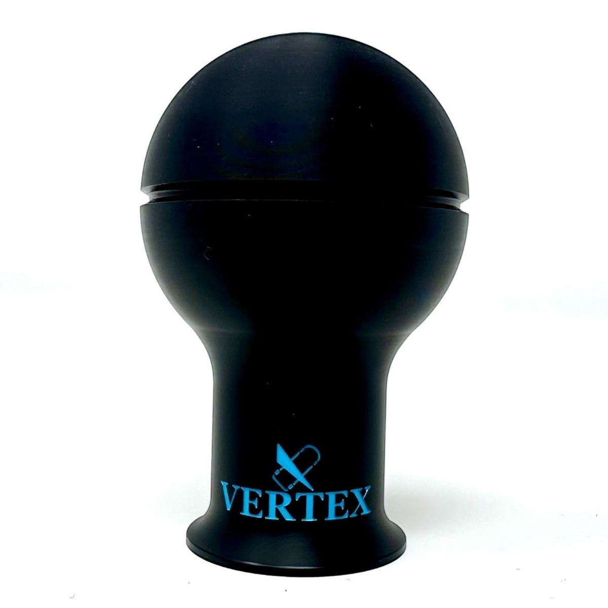 Vertex Monochrome Shift Knob - Black with Vertea Blue Logo