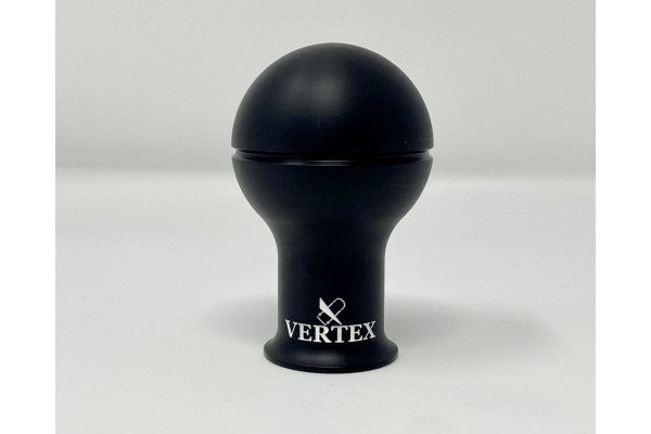 Vertex Monochrome Shift Knob - Black with White Logo