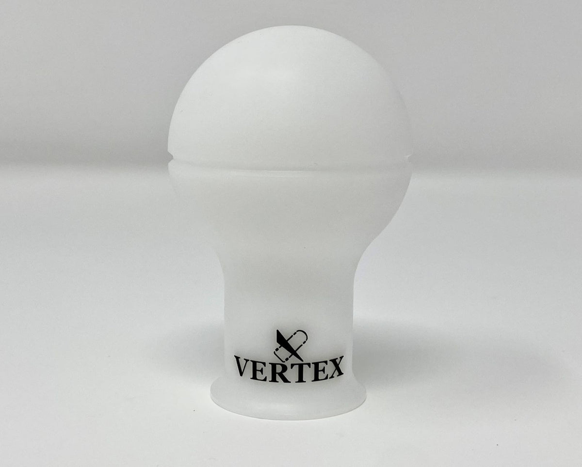 Vertex Monochrome Shift Knob - White with Black Logo