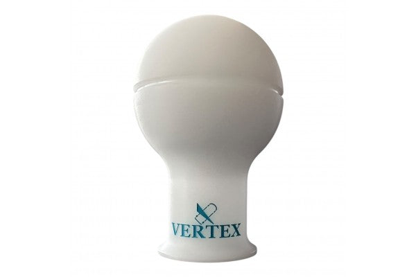 Vertex Monochrome Shift Knob - White with Vertea Blue Logo (5)