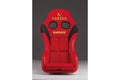 Vertex X Bride Zeta IV Seat - Red with Gold Logo - FRP Silver Back