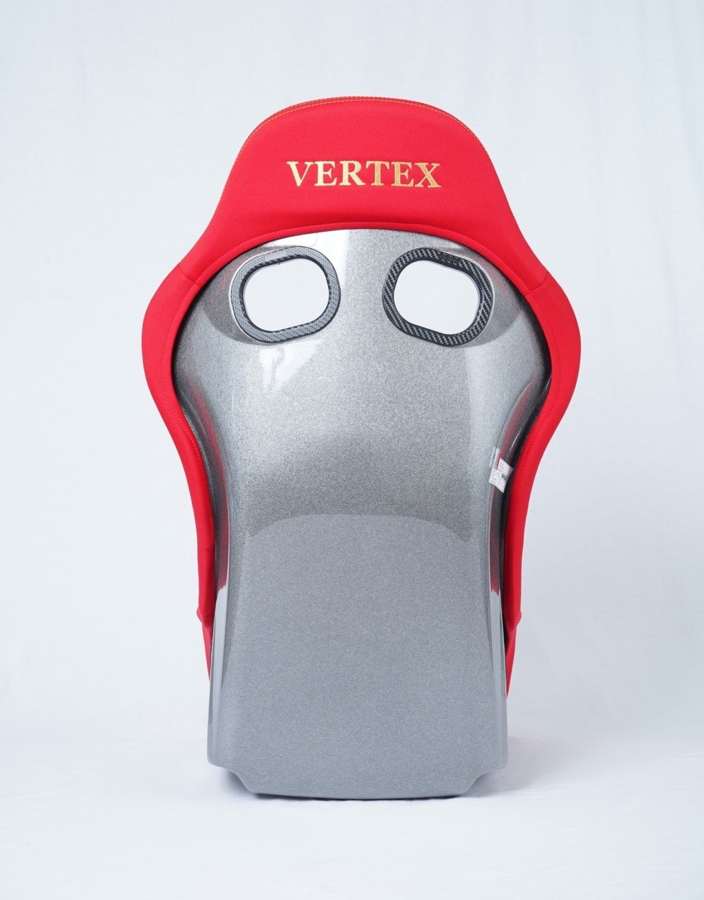 Vertex X Bride Zeta IV Seat - Red with Gold Logo - FRP Silver Back (3)