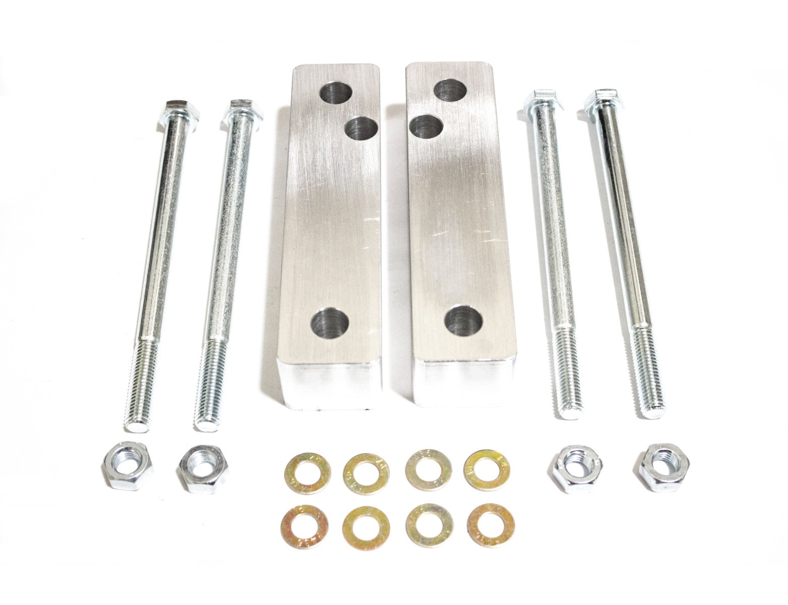 Corolla/Celica Front Frame Spacers, 1.5" Aluminum with bolts