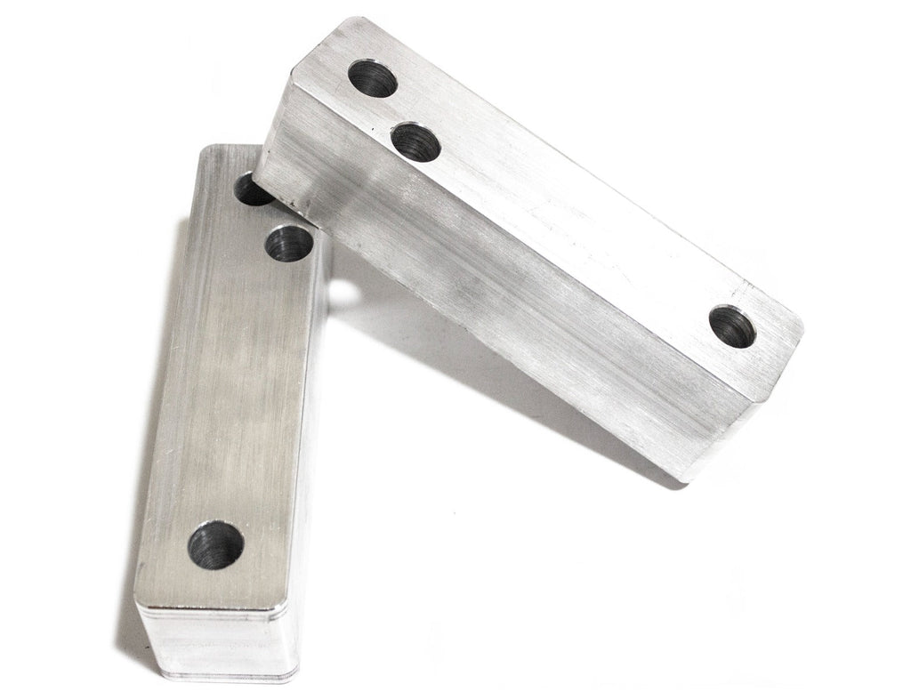 Corolla/Celica Front Frame Spacers, 2.0" Aluminum with bolts